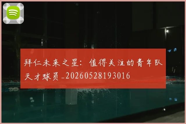 拜仁未来之星：值得关注的青年队天才球员_20260528193016